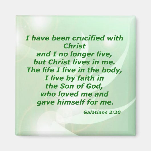 Galaten 2:20 magnet (Vorne)