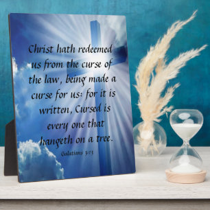 Galaten 3:13 Plaque Fotoplatte