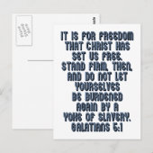 Galaten 5:1 postkarte (Vorne/Hinten)