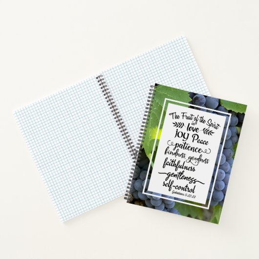 Galaten 5:22-23 Die Frucht des Geistes Notizblock (Innenseite)