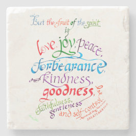 Galaten 5 22 23 Frucht des Geistes Bibelverses Steinuntersetzer