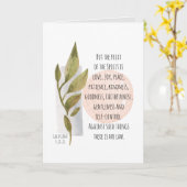 Galaten 5:22-23 Frucht des Geistes ist Liebe Joy Karte (Gelbe Blume)