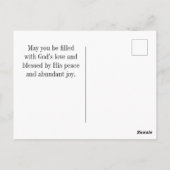 Galaten 5:22-23 Frucht des Geistes ist Liebe Joy Postkarte (Rückseite)