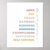 Galaten 5:22-23 Frucht des Geistes Poster (Vorne)