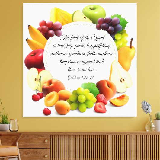 Galaten 5:22-23 Leinwand (Insitu (Wohnzimmer))