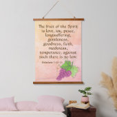 Galaten 5:22-23 wandteppich mit holzrahmen (Schlafzimmer)