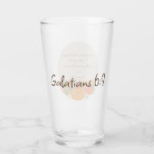 Galaten 6:9 Ernte Herbst Dankbarer Pumpkin Glas (Rückseite)