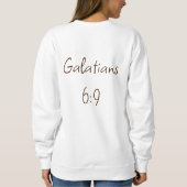 Galaten 6:9 Ernte Herbst Dankbarer Pumpkin Sweatshirt (Rückseite)