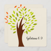 Galaten 6:9-Scripterkarte Mitteilungskarte (Vorne/Hinten)