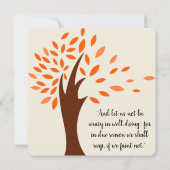 Galaten 6:9-Scripterkarte Mitteilungskarte (Rückseite)