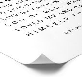 Galater 2:20 Christus lebt in mir Poster (Ecke)