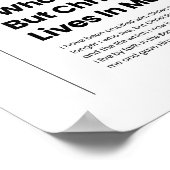 Galater 2:20 Christus lebt in mir Poster (Ecke)