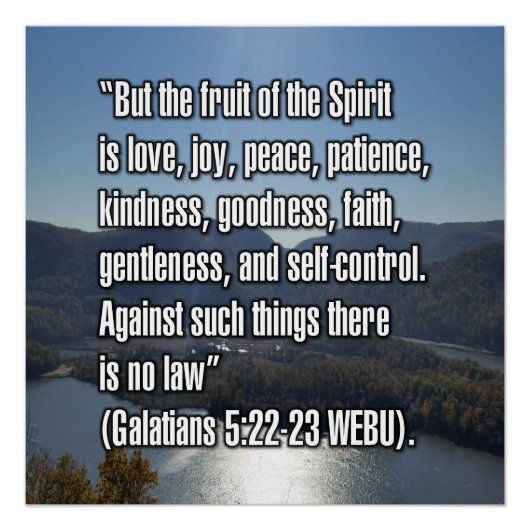 Galater 5:22-23 WEBU Poster (Vorderseite)