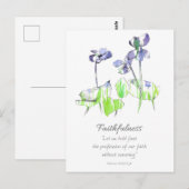 Galater Frucht des Geistes Schrift Veilchen Postkarte (Vorne/Hinten)