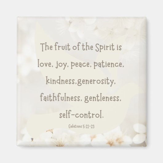 Galatianer 5:22-23 2" Magnet (Vorne)