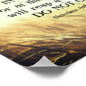 Galatianer 6:9 Werden Sie nicht müde, wenn es gut Poster (Ecke)