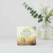 Galatianer 6:9 Werden Sie nicht müde, wenn es gut Quadratische Visitenkarte (Stehend Vorderseite)