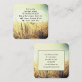 Galatianer 6:9 Werden Sie nicht müde, wenn es gut  Quadratische Visitenkarte (Vorne/Hinten)