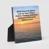 GALATIANERFRÜCHTE DER SPIRITUELLEN BIBELLVERSE FOTOPLATTE (Vorderseite)