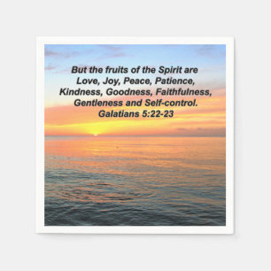 GALATIANERFRÜCHTE DER SPIRITUELLEN BIBELLVERSE SERVIETTE