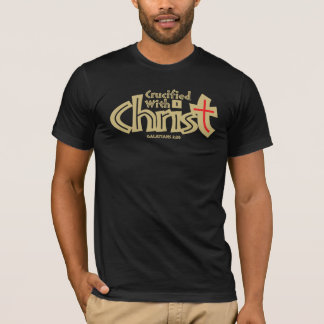 Galatians 2:20 auf dunklem T-Shirt. T-Shirt