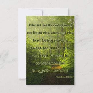 Galatians 3:13 KJV Bible Verse Pic Grußkarte Karte