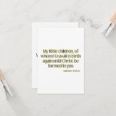 Galatians 4:19 KJV Bible Verse Flat Greeting Karte (Vorderseite/Rückseite Beispiel)