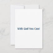 Galatians 4:19 KJV Bible Verse Flat Greeting Karte (Rückseite)