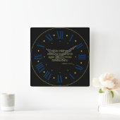 Galatians 4:19 KJV Bible Verse Roman Numeral Quadratische Wanduhr (Zuhause)