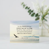 Galatians 5:1 Für FREEDOM Christ hat Set uns koste Postkarte (Stehend Vorderseite)