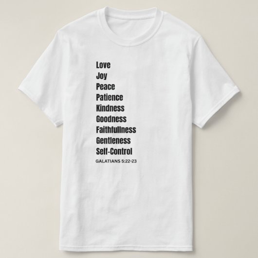 GALATIANS 5:22-23 Blk Mens T - Shirt (Design vorne)