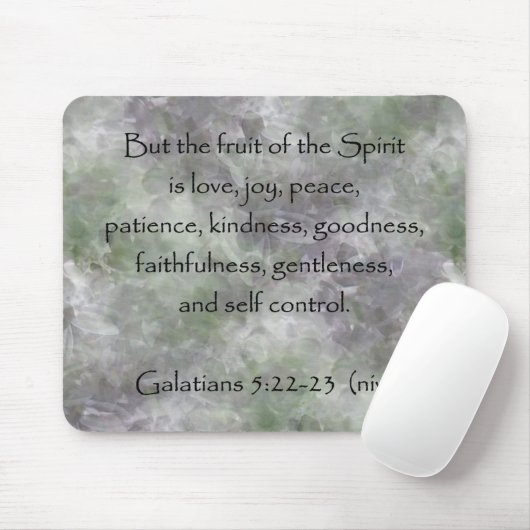 Galatians 5:22 - 23 ~ Frucht des Geistes Mousepad (Mit Mouse)