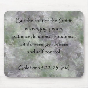 Galatians 5:22 - 23 ~ Frucht des Geistes Mousepad