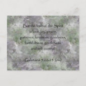 Galatians 5:22 - 23 ~ Frucht des Geistes Postkarte (Vorderseite)