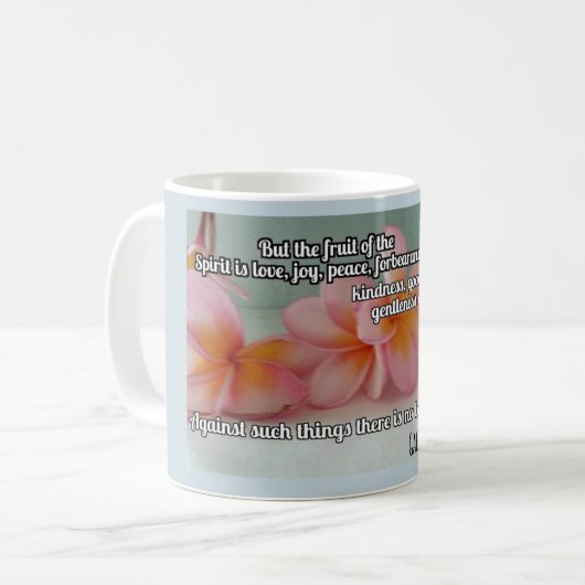 Galatians 5:22 - 23 kaffeetasse (Vorderseite Links)