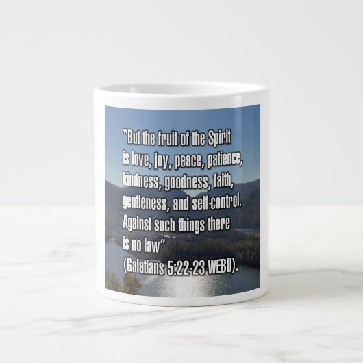 Galatians 5:22–23 WEBU Mug Jumbo-Tasse (Vorderseite)