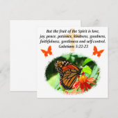 GALATIANS 5 BUTTERFLY FOTO DESIGN (Vorne/Hinten)