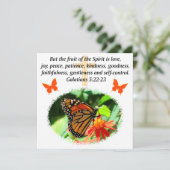 GALATIANS 5 BUTTERFLY FOTO DESIGN (Stehend Vorderseite)