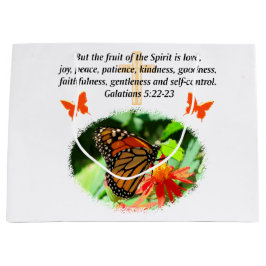 GALATIANS 5 BUTTERFLY FOTO DESIGN GROßE GESCHENKTÜTE