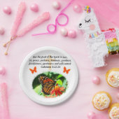 GALATIANS 5 BUTTERFLY FOTO DESIGN PAPPTELLER (Party)