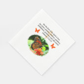 GALATIANS 5 BUTTERFLY FOTO DESIGN SERVIETTE (Ecke)