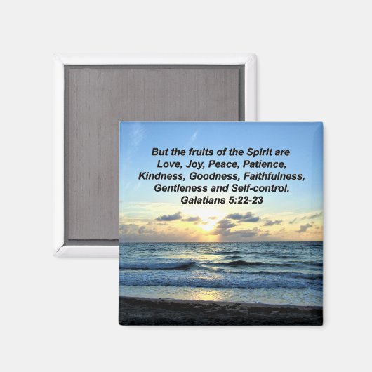 GALATIANS 5 OBST DER SPIRITT-SKRIPTURE VERSE MAGNET (Vorderseite/Rückseite)