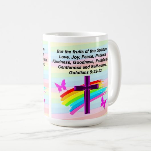 GALATIANS 5-SKRIPTURE KAFFEETASSE (VorderseiteRechts)