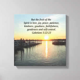 GALATIANS 5 SONNENSET FOTO LEINWANDDRUCK