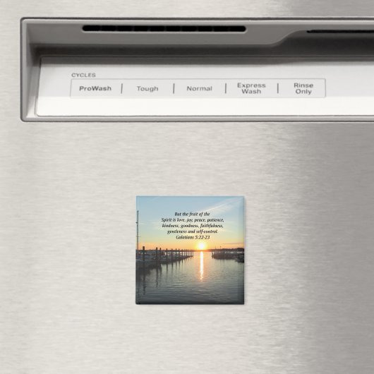 GALATIANS 5 SONNENSET FOTO MAGNET (In Situ (Geschirrspüler))