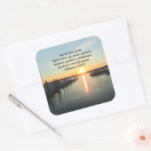 GALATIANS 5 SONNENSET FOTO QUADRATISCHER AUFKLEBER (Umschlag)