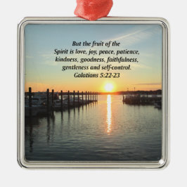 GALATIANS 5 SONNENSET FOTO SILBERNES ORNAMENT