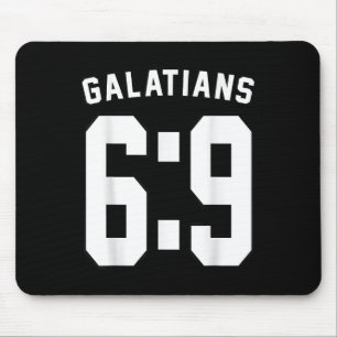 Galatians 6_9 Sports Jersey Christliche Motivation Mousepad