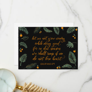 Galatians 6v9: Nicht verlieren Dankeskarte