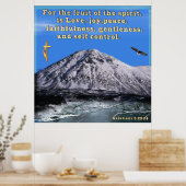 Galatians christliches Plakat (Küche)